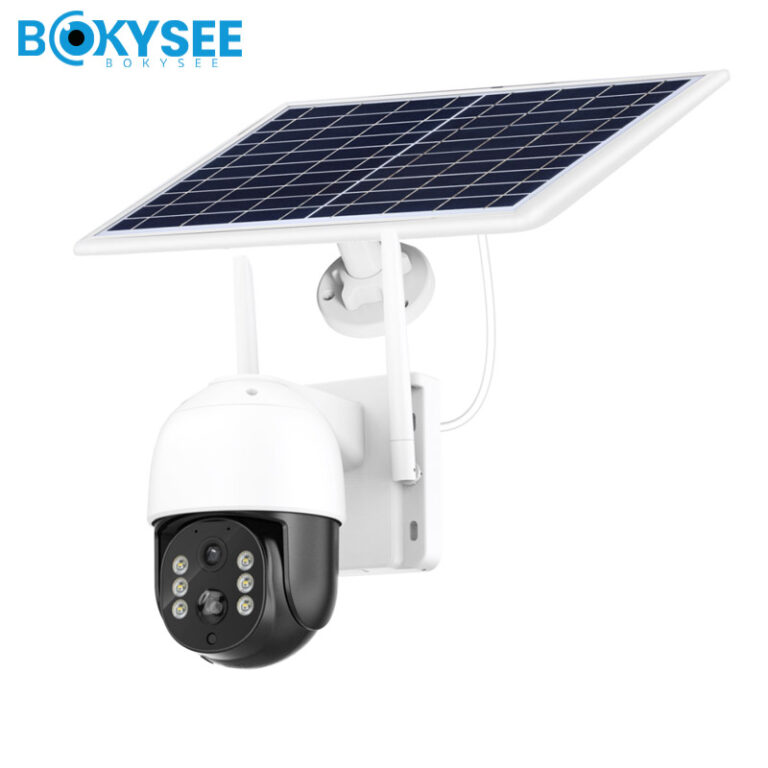Outdoor IP66 Solar Powered Battery WiFi 4G PTZ Camera with Solar