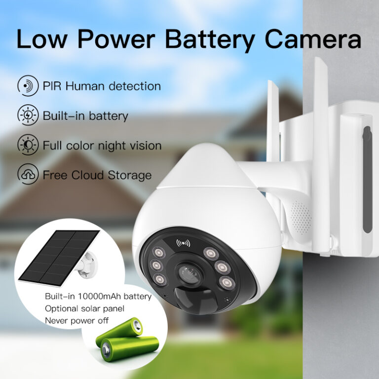 Bokysee Outdoor 4G Solar Low Power Battery PTZ Camera with Big Bracket - Imagen 2