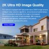 Bokysee 2K HD Doble Lente 5X Zoom Visión Panorámica A Todo Color WiFi Batería Cámaras - Изображение 3