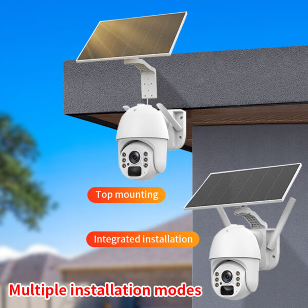 Best 4MP Full Metal 8W Solar Powered Wireless PTZ Security Camera - Image 8