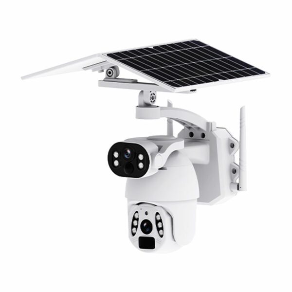 10X Zoom Dual Panel & Dual Lens 4G Solar Powered Security Cameras