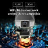 Solar Three-Lens Linkage Panoramic Camera CCTV camera with solar - Imagen 6
