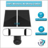 Dual Panel Solar powered Floodlight cellular PTZ Camera for Garden - Изображение 2