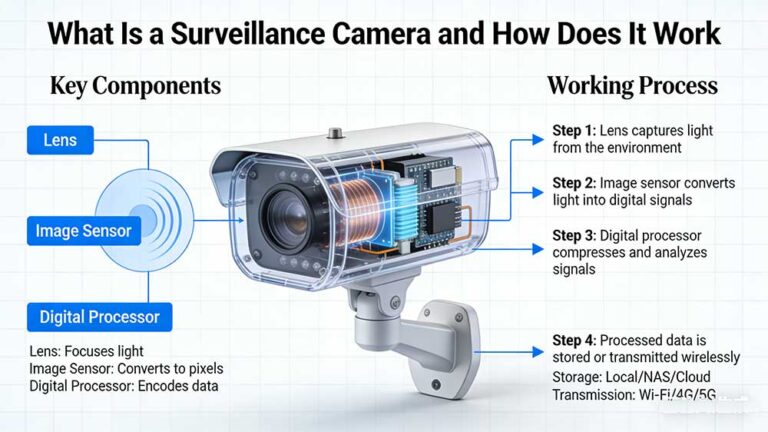 Camera Sensor Labeled What Is a Surveillance Camera and How Does It Work - Bokysee Technology ...