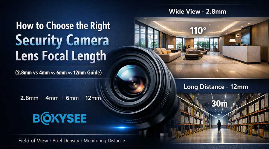 How to Choose the Right Security Camera Lens Focal Length (2.8mm vs 4mm vs 6mm vs 12mm Guide)