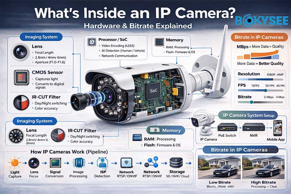 Whatâs Inside an IP Camera? Hardware & Bitrate Explained (2026 Guide)
