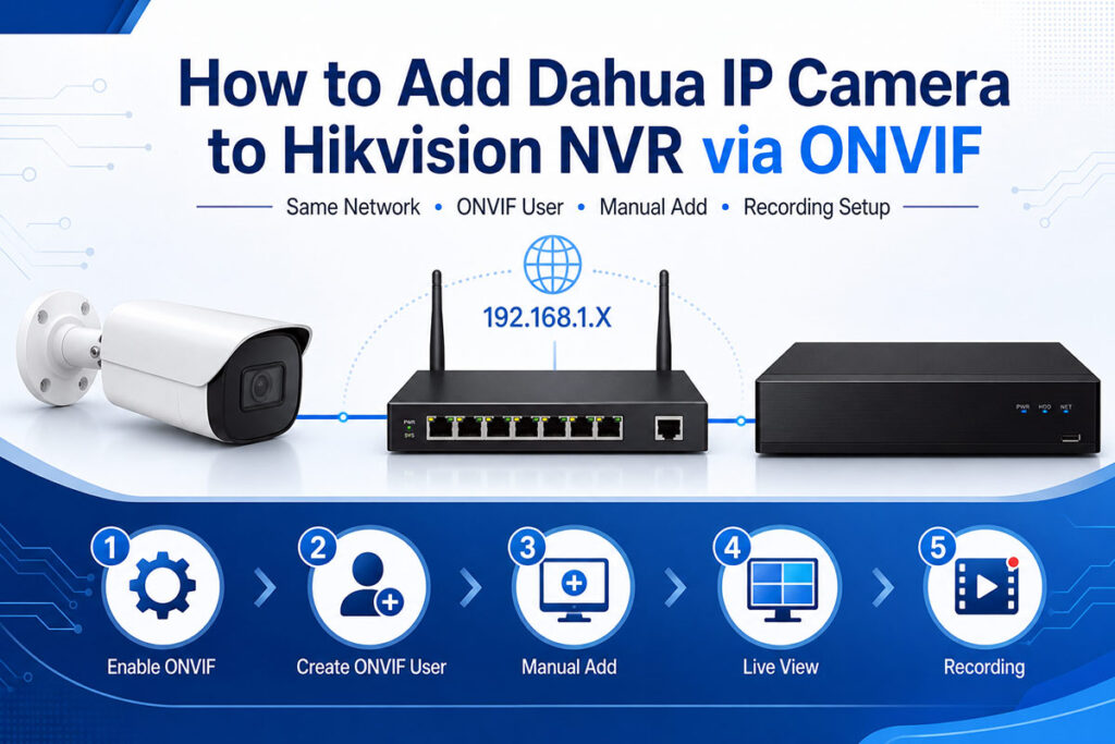 How to Add Dahua IP Camera to Hikvision NVR via ONVIF: Step-by-Step Guide