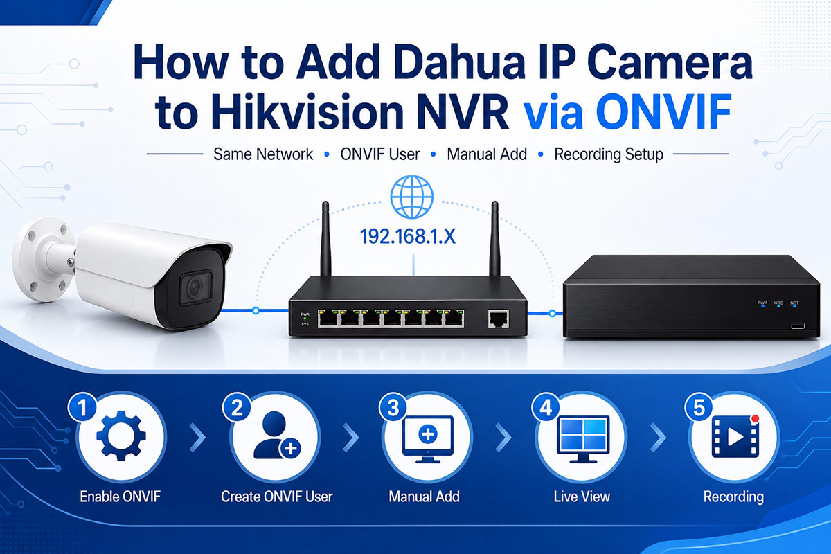 How to Add Dahua IP Camera to Hikvision NVR via ONVIF: Step-by-Step Guide