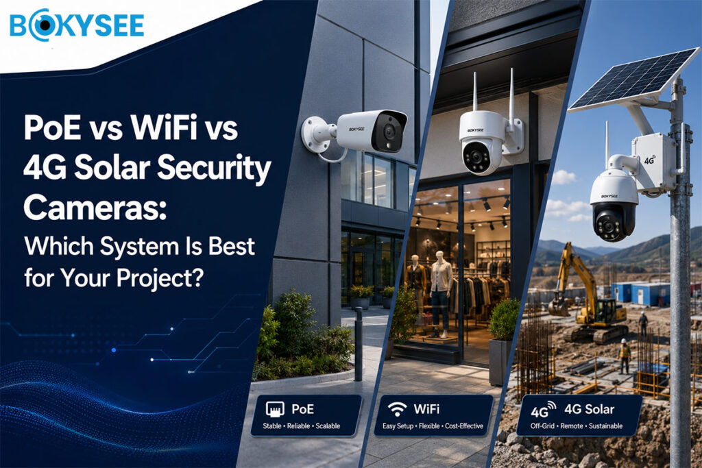 PoE vs WiFi vs 4G Solar Security Cameras: Which System Is Best for Your Project?