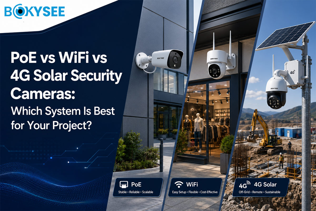 PoE vs WiFi vs 4G Solar Security Cameras: Which System Is Best for Your Project?