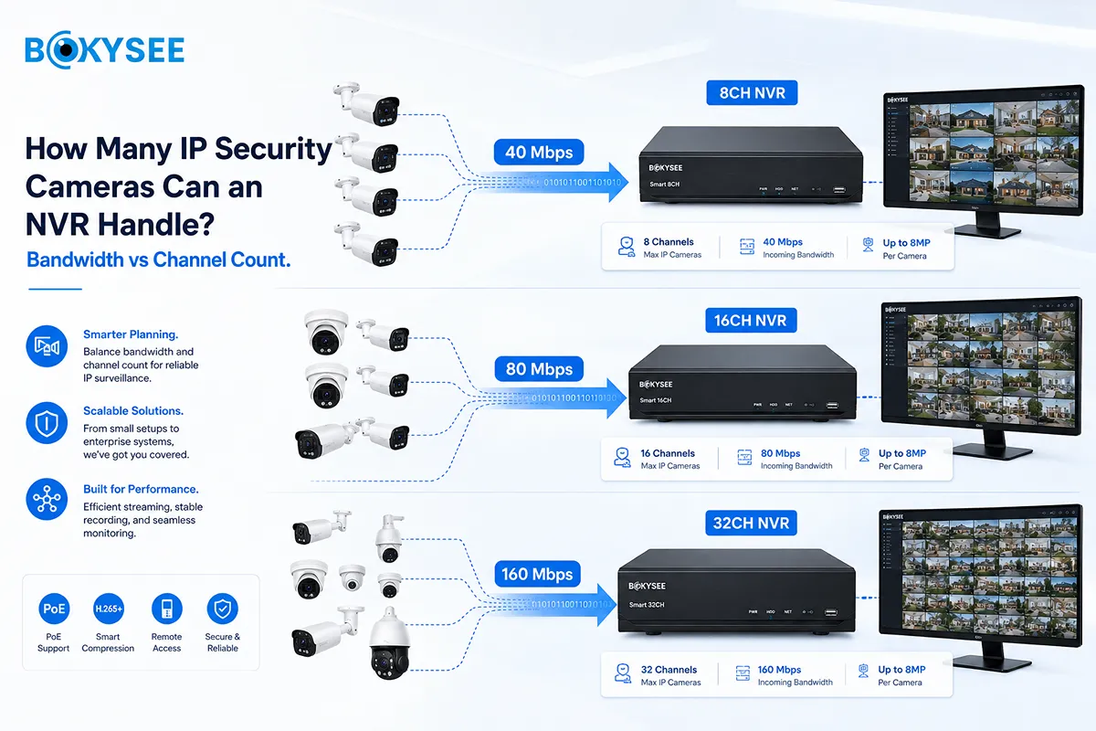 How Many IP Security Cameras Can an NVR Handle?