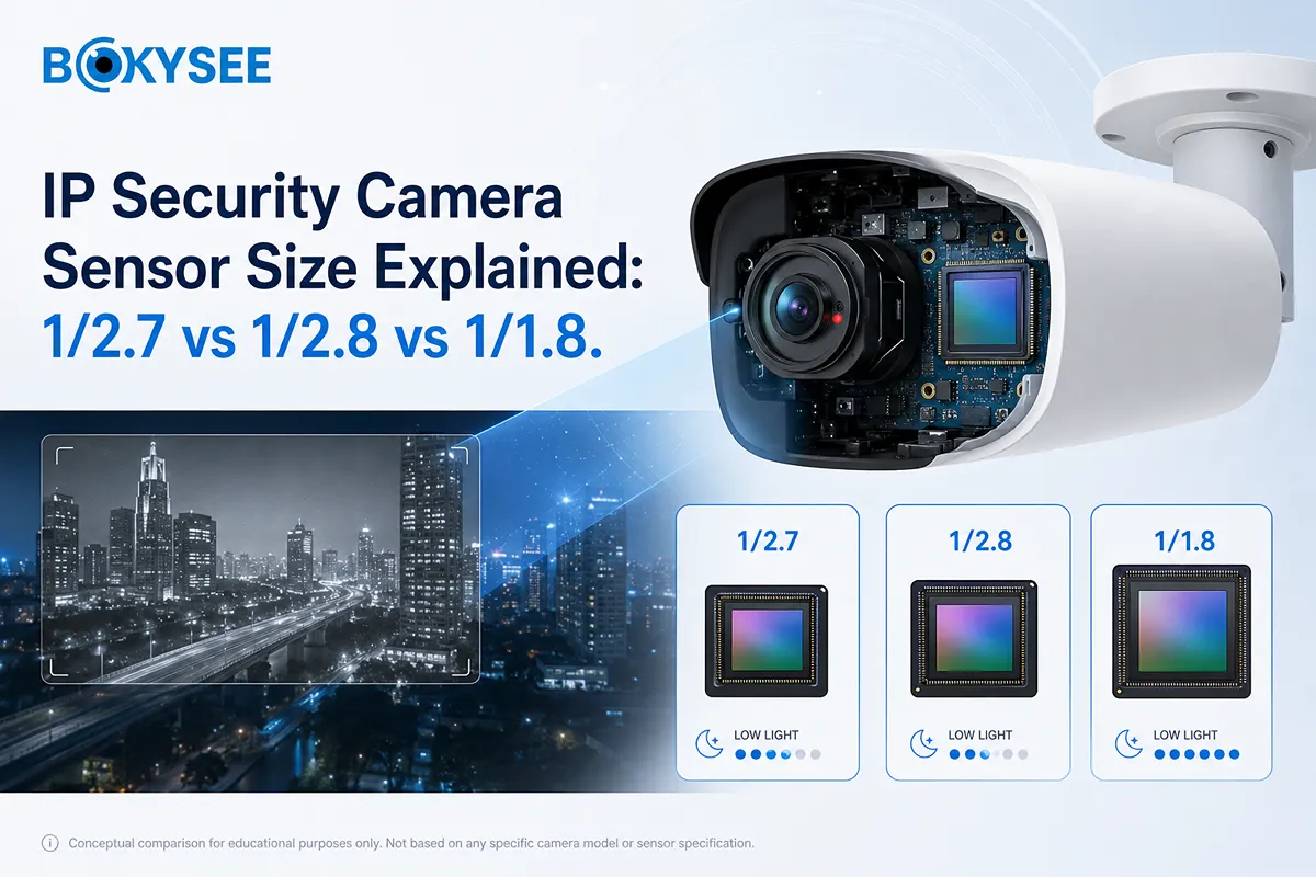 IP Security Camera Sensor Size Explained: 1/2.7 vs 1/2.8 vs 1/1.8 for Low-Light Surveillance